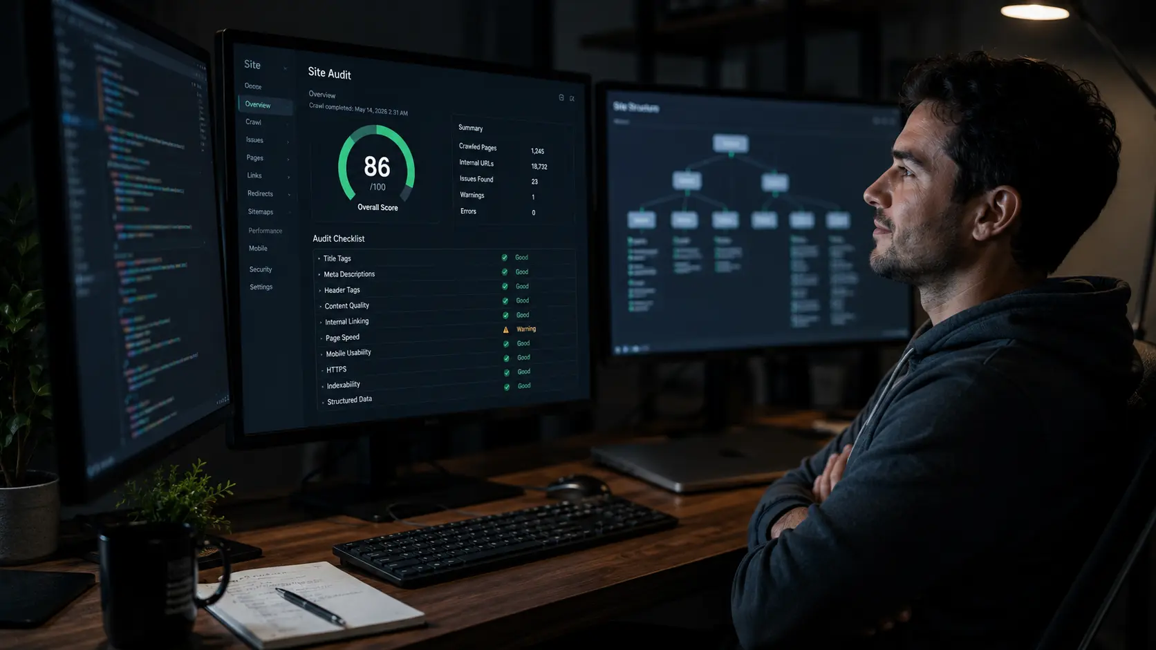 Technical SEO Site Audit Dashboard