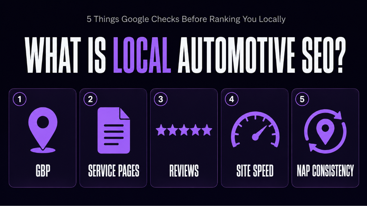 5 things Google checks before ranking an automotive business locally