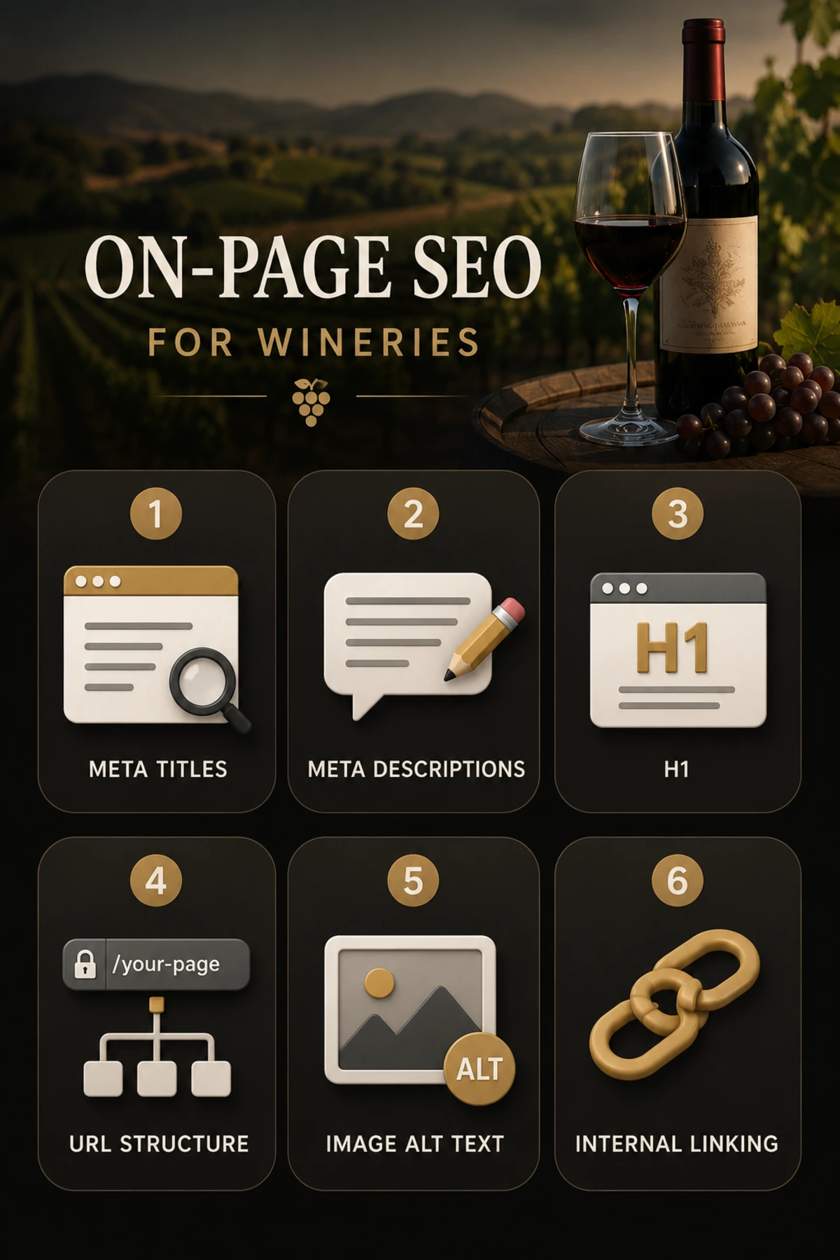 on page seo tips for wineries