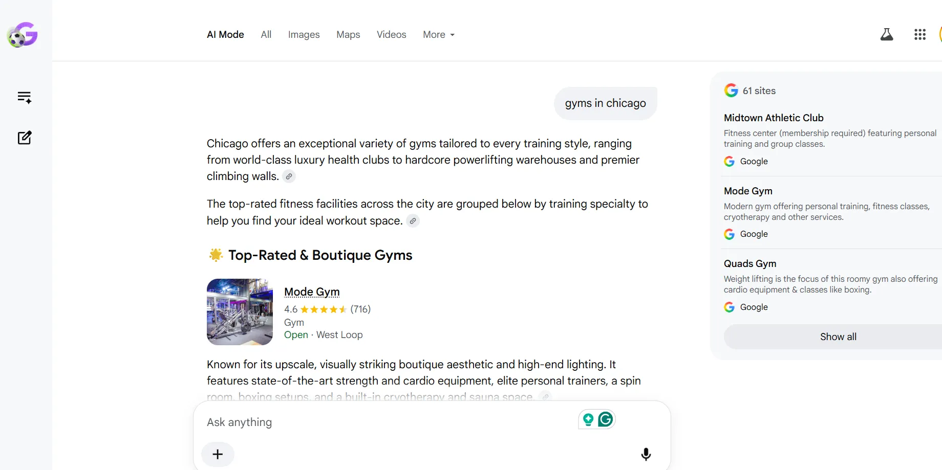 AI Search Visibility for Gyms